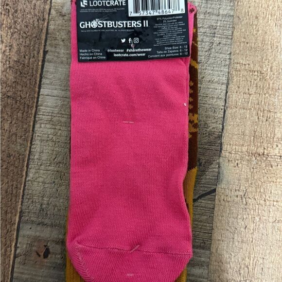 NEW! ~ Ghostbusters Vigo - Men's Crew Socks - Loot Crate Loot Wear Exclusive - Picture 3 of 3